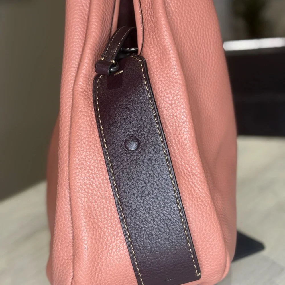 Coach 1941 Bandit Tea Rose Leather XL Hobo Bag-E1780-86760